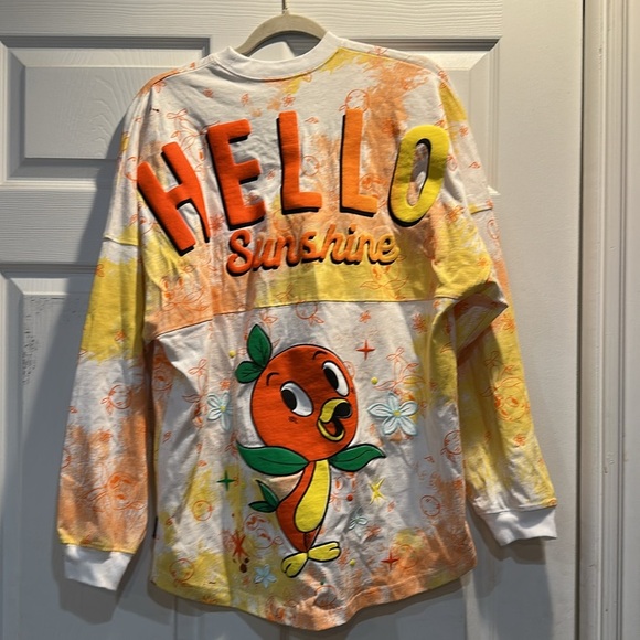 Disney Parks Orange Bird Hello Sunshine Spirt Jersey Shirt S Tee Epcot - Picture 7 of 12